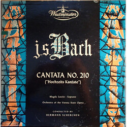 Johann Sebastian Bach / Magda Laszlo / Orchester Der Wiener Staatsoper / Hermann Scherchen Cantata No. 210 ("Hochzeits Kantate") Vinyl LP USED