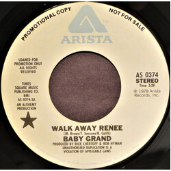 Baby Grand (3) Walk Away Renee USED VINYL 7INCH 45 RPM PROMO STYRENE STEREO MONO