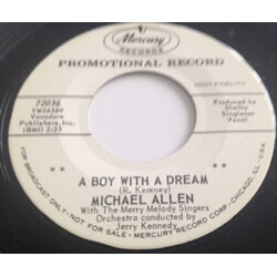 Michael Allen (17) / The Merry Melody Singers A Boy With A Dream USED VINYL 7INCH 45 RPM PROMO