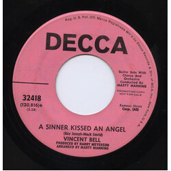 Vinnie Bell A Sinner Kissed An Angel USED VINYL 7INCH 45 RPM PROMO