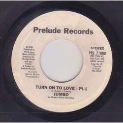 Jumbo (5) Turn On To Love Part One / Part Two VINYL 7" USED