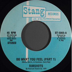 The Rimshots Do What You Feel USED VINYL 7INCH 45 RPM STEREO