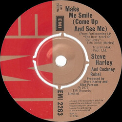 Steve Harley & Cockney Rebel Make Me Smile (Come Up And See Me) USED VINYL 7INCH 45 RPM SINGLE