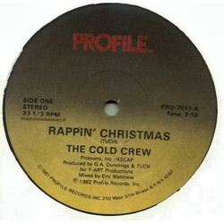 The Cold Crew Rappin' Christmas / Rappin' New Year USED VINYL 12INCH 33 S RPM