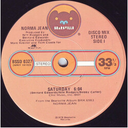 Norma Jean Wright Saturday USED VINYL 12INCH 33 S RPM SINGLE