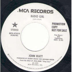 John Hiatt Radio Girl USED VINYL 7INCH 45 RPM SINGLE PROMO STEREO