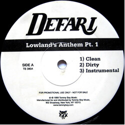 Defari Lowland's Anthem Pt. 1 / Juggle One (For The DJ's) USED VINYL 12INCH 33 S RPM PROMO