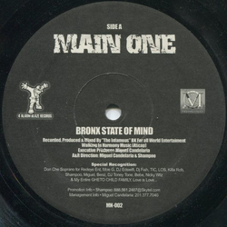 Main One Bronx State Of Mind Vinyl 12" USED
