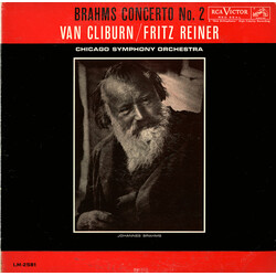 Johannes Brahms / Van Cliburn / Fritz Reiner / The Chicago Symphony Orchestra Brahms Concerto No. 2 Vinyl LP USED