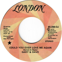 Gary & Dave Could You Ever Love Me Again USED VINYL 7INCH 45 RPM PROMO STYRENE STEREO MONO