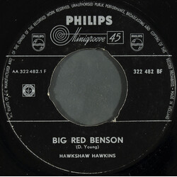 Hawkshaw Hawkins Big Red Benson USED VINYL 7INCH 45 RPM