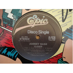 Johnny Nash Closer USED VINYL 12INCH 33 S RPM