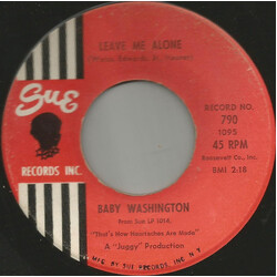 Baby Washington Leave Me Alone / You And The Night And The Music USED VINYL 7INCH 45 RPM SINGLE