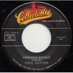 Paul Gayten / Oscar Wills Nervous Boogie Vinyl 7" USED