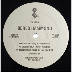 Beres Hammond No Disturb Sign USED VINYL 12INCH 33 S RPM PROMO