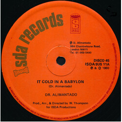 Dr. Alimantado It Cold In A Babylon USED VINYL 12INCH 45 RPM SINGLE