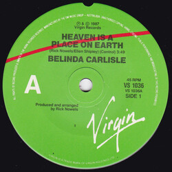 Belinda Carlisle Heaven Is A Place On Earth USED VINYL 7INCH 45 RPM SINGLE