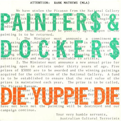 Painters And Dockers Die Yuppie Die USED VINYL 7INCH 45 RPM SINGLE