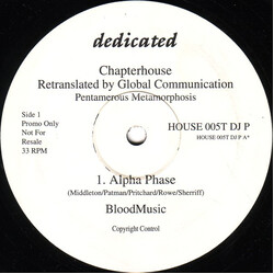 Chapterhouse / Global Communication BloodMusic (Pentamerous Metamorphosis) USED VINYL 12INCH 33 S RPM PROMO