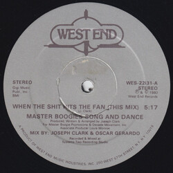 Master Boogies Song And Dance When The Shit Hits The Fan USED VINYL 12INCH 33 S RPM SINGLE STEREO
