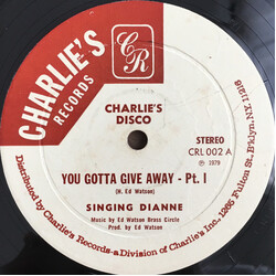 Singing Dianne You Gotta Give Away USED VINYL 12INCH 45 RPM