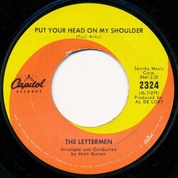 The Lettermen Put Your Head On My Shoulder USED VINYL 7INCH 45 RPM