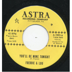 Freddie & Lou You'll Be Mine Tonight / Rosalie Vinyl 7" USED
