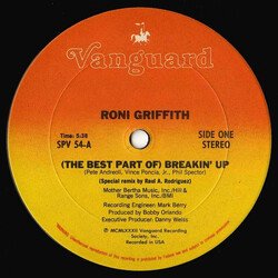 Roni Griffith (The Best Part Of) Breakin' Up VINYL 12" USED