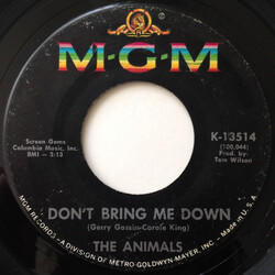 The Animals Don't Bring Me Down USED VINYL 7INCH 45 RPM SINGLE