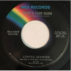 Lynyrd Skynyrd What's Your Name USED VINYL 7INCH 45 RPM SINGLE