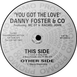 Danny Foster You Got The Love USED VINYL 12INCH