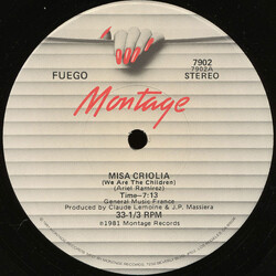 Usted Del Fuego Misa Criolia (We Are The Children) USED VINYL 12INCH 33 S RPM