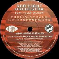 Red Light / Tyler Watson Who Needs Enemies USED VINYL 12INCH PROMO