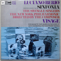 Luciano Berio / Les Swingle Singers / The New York Philharmonic Orchestra / Cathy Berberian Sinfonia / Visage Vinyl LP USED