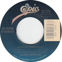 Gloria Estefan Always Tomorrow Vinyl 7" USED