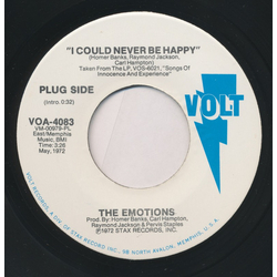 The Emotions I Could Never Be Happy Vinyl 7" USED