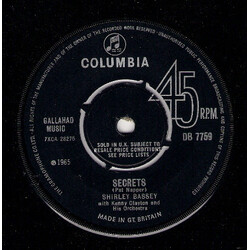 Shirley Bassey / Tony Osborne And His Orchestra It's Yourself USED VINYL 7INCH
