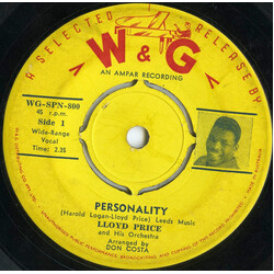 Lloyd Price And His Orchestra Personality USED VINYL 7INCH 45 RPM SINGLE