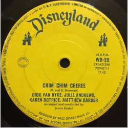 Julie Andrews / Dick Van Dyke (2) / Karen Dotrice / Matthew Garber Chim Chim Cheree / A Spoonful Of Sugar USED VINYL 7INCH 45 RPM SINGLE