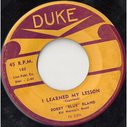 Bobby Bland I Learned My Lesson / I Don't Believe USED VINYL 7INCH 45 RPM