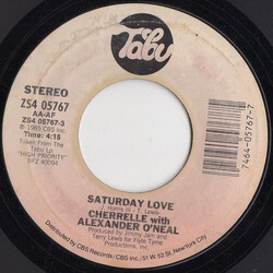 Cherrelle / Alexander O'Neal Saturday Love USED VINYL 7INCH 45 RPM SINGLE STEREO