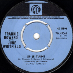 Frankie Howerd / June Whitfield Up Je T'Aime USED VINYL 7INCH 45 RPM SINGLE