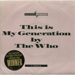 The Who This Is My Generation VINYL 7" USED