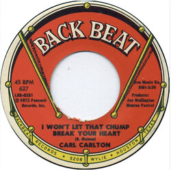 Carl Carlton I Won't Let That Chump Break Your Heart / Why Don't They Leave Us Alone USED VINYL 7INCH SINGLE 45 RPM