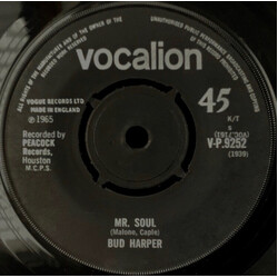 Bud Harper Mr. Soul USED VINYL 7INCH 45 RPM