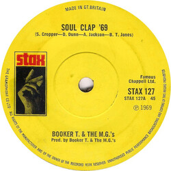 Booker T & The MG's Soul Clap '69 USED VINYL 7INCH 45 RPM SINGLE