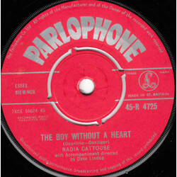 Nadia Cattouse The Boy Without A Heart / Long Time, Boy USED VINYL 7INCH 45 RPM