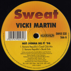 Vicky Martin Not Gonna Do It '96 USED VINYL 12INCH 33 S RPM
