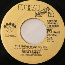 Grim Reaper (3) The Show Must Go On USED VINYL 7INCH 45 RPM SINGLE PROMO