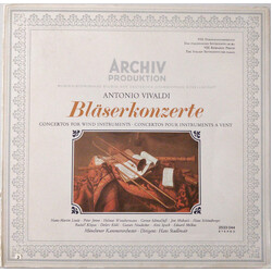 Antonio Vivaldi / Münchener Kammerorchester / Hans Stadlmair Bläserkonzerte Vinyl LP USED